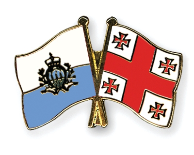 Fahnen Pins San-Marino Georgien