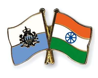 Fahnen Pins San-Marino Indien