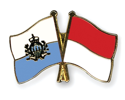 Fahnen Pins San-Marino Indonesien