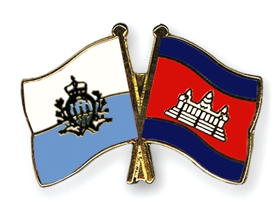 Fahnen Pins San-Marino Kambodscha