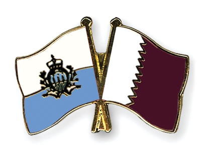 Fahnen Pins San-Marino Katar