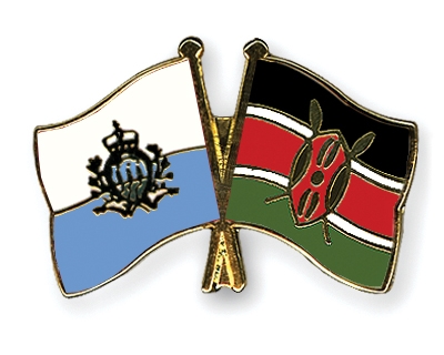 Fahnen Pins San-Marino Kenia