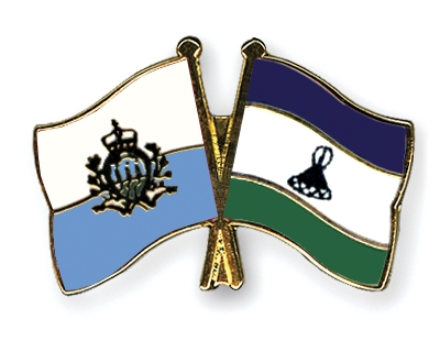 Fahnen Pins San-Marino Lesotho