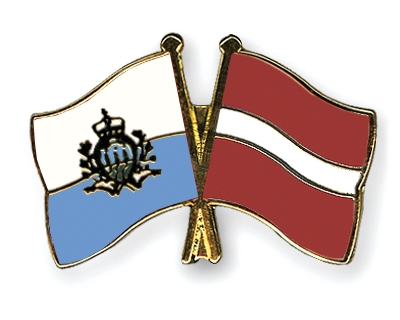 Fahnen Pins San-Marino Lettland