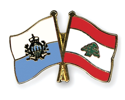Fahnen Pins San-Marino Libanon