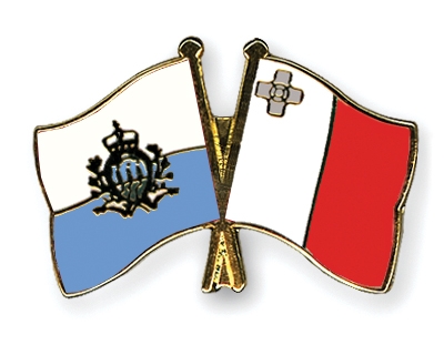 Fahnen Pins San-Marino Malta