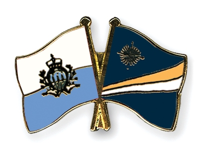 Fahnen Pins San-Marino Marshallinseln