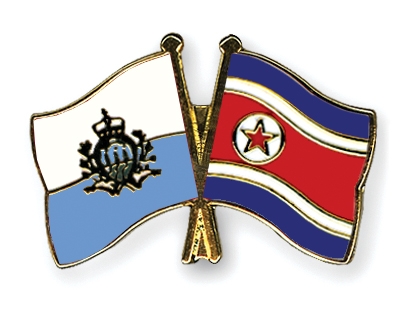 Fahnen Pins San-Marino Nordkorea