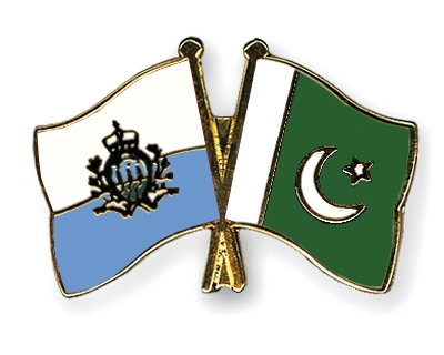 Fahnen Pins San-Marino Pakistan