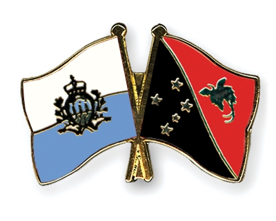 Fahnen Pins San-Marino Papua-Neuguinea