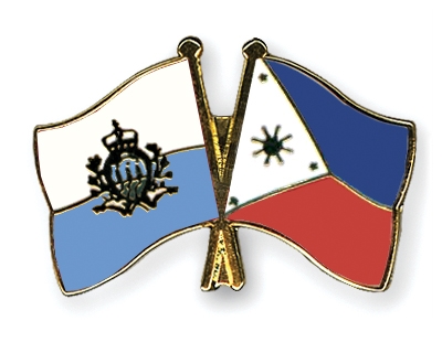 Fahnen Pins San-Marino Philippinen