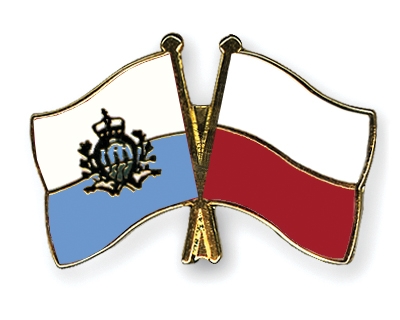 Fahnen Pins San-Marino Polen