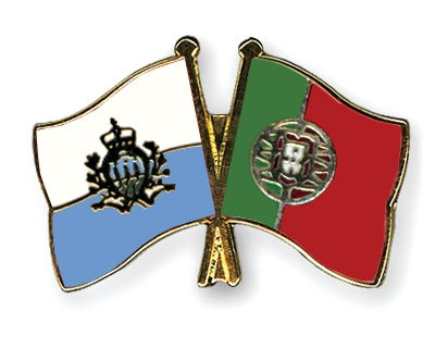 Fahnen Pins San-Marino Portugal