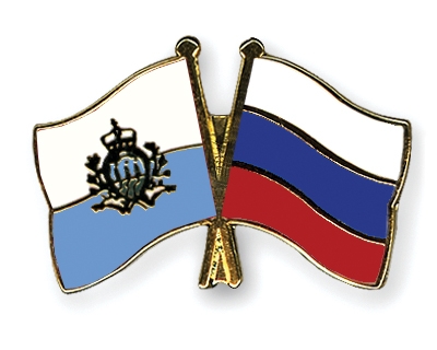 Fahnen Pins San-Marino Russland