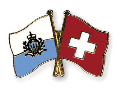 Fahnen Pins San-Marino Schweiz