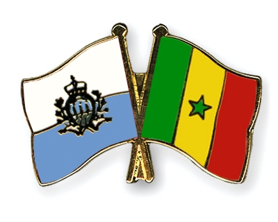 Fahnen Pins San-Marino Senegal