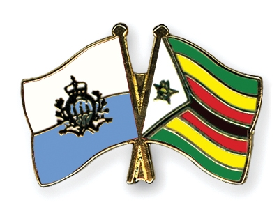 Fahnen Pins San-Marino Simbabwe