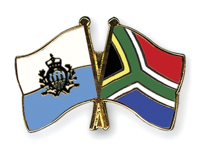 Fahnen Pins San-Marino Sdafrika