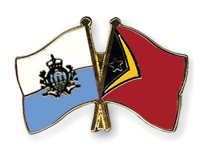 Fahnen Pins San-Marino Timor-Leste