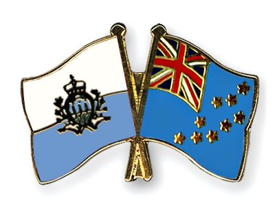 Fahnen Pins San-Marino Tuvalu