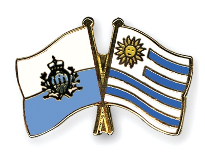 Fahnen Pins San-Marino Uruguay