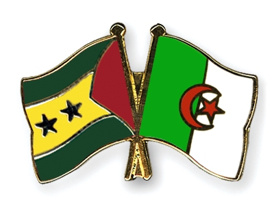 Fahnen Pins Sao-Tome-und-Principe Algerien