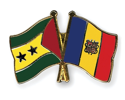 Fahnen Pins Sao-Tome-und-Principe Andorra