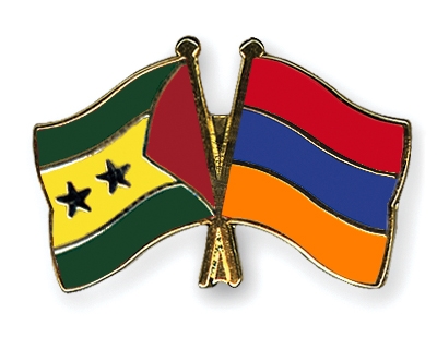 Fahnen Pins Sao-Tome-und-Principe Armenien