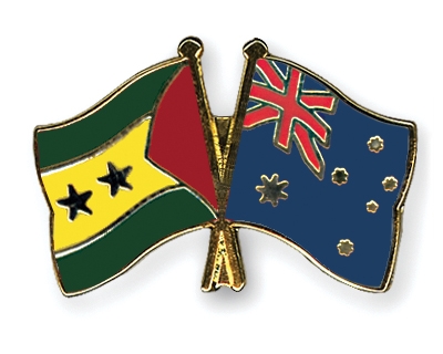 Fahnen Pins Sao-Tome-und-Principe Australien
