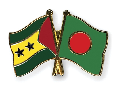 Fahnen Pins Sao-Tome-und-Principe Bangladesch