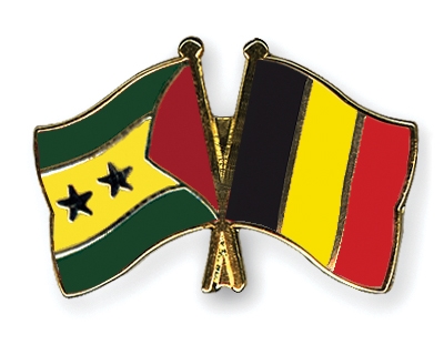 Fahnen Pins Sao-Tome-und-Principe Belgien