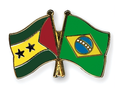 Fahnen Pins Sao-Tome-und-Principe Brasilien