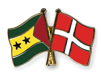 Fahnen Pins Sao-Tome-und-Principe Dnemark