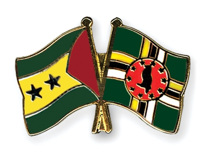 Fahnen Pins Sao-Tome-und-Principe Dominica