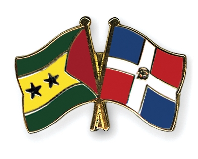 Fahnen Pins Sao-Tome-und-Principe Dominikanische-Republik