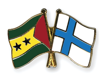 Fahnen Pins Sao-Tome-und-Principe Finnland