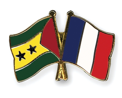 Fahnen Pins Sao-Tome-und-Principe Frankreich
