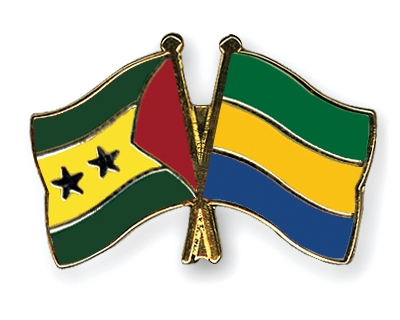 Fahnen Pins Sao-Tome-und-Principe Gabun