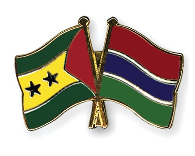 Fahnen Pins Sao-Tome-und-Principe Gambia