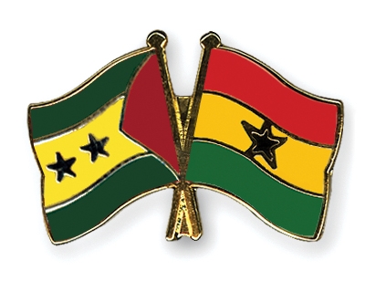 Fahnen Pins Sao-Tome-und-Principe Ghana