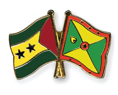 Fahnen Pins Sao-Tome-und-Principe Grenada