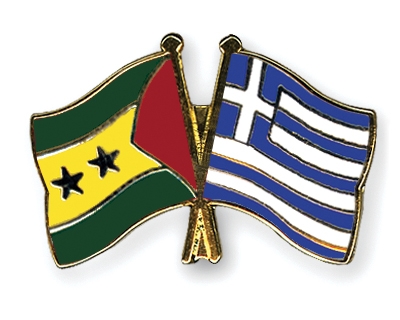 Fahnen Pins Sao-Tome-und-Principe Griechenland