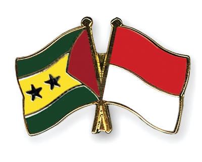Fahnen Pins Sao-Tome-und-Principe Indonesien