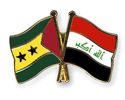 Fahnen Pins Sao-Tome-und-Principe Irak