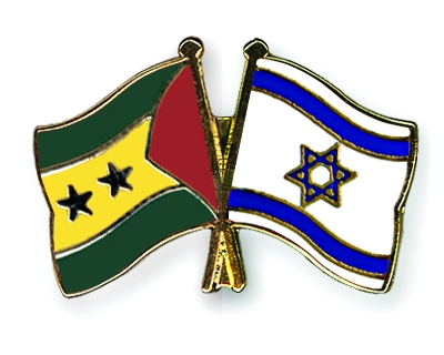 Fahnen Pins Sao-Tome-und-Principe Israel