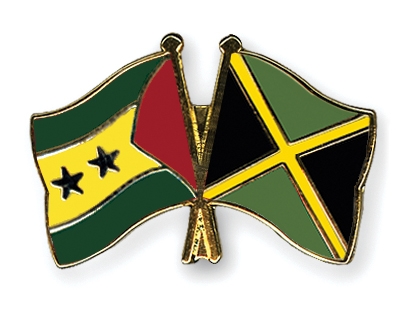 Fahnen Pins Sao-Tome-und-Principe Jamaika