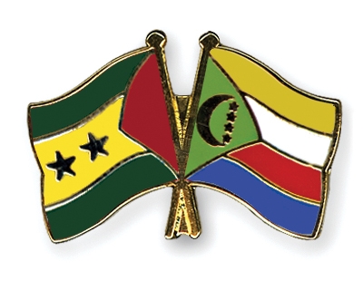 Fahnen Pins Sao-Tome-und-Principe Komoren