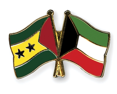 Fahnen Pins Sao-Tome-und-Principe Kuwait