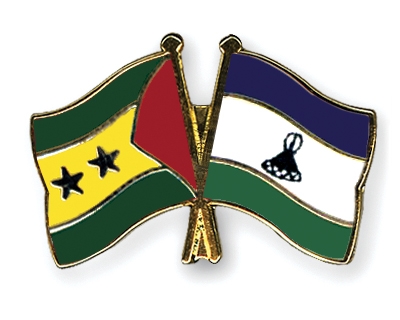 Fahnen Pins Sao-Tome-und-Principe Lesotho