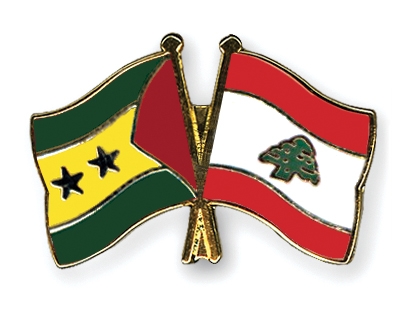 Fahnen Pins Sao-Tome-und-Principe Libanon